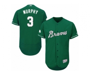 Men's Majestic Atlanta Braves #3 Dale Murphy Green Celtic Flexbase Authentic Collection MLB Jersey