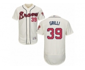 Men's Majestic Atlanta Braves #39 Jason Grilli Cream Flexbase Authentic Collection MLB Jersey