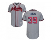 Men's Majestic Atlanta Braves #39 Jason Grilli Grey Flexbase Authentic Collection MLB Jersey