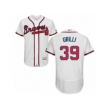 Men's Majestic Atlanta Braves #39 Jason Grilli White Flexbase Authentic Collection MLB Jersey