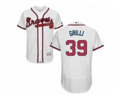 Men's Majestic Atlanta Braves #39 Jason Grilli White Flexbase Authentic Collection MLB Jersey