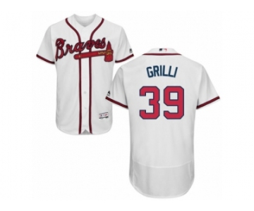 Men's Majestic Atlanta Braves #39 Jason Grilli White Flexbase Authentic Collection MLB Jersey