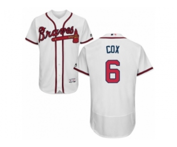 Men's Majestic Atlanta Braves #6 Bobby Cox White Flexbase Authentic Collection MLB Jersey