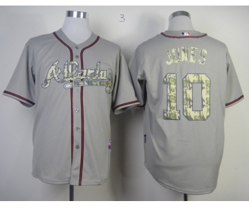 mlb jerseys atlanta braves #10 jones grey[number camo]