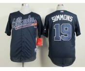 mlb jerseys atlanta braves #19 simmons blue