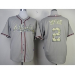 mlb jerseys atlanta braves #2 upton grey[number camo]