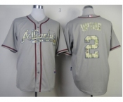 mlb jerseys atlanta braves #2 upton grey[number camo]