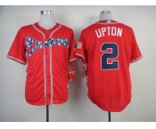 mlb jerseys atlanta braves #2 upton red[2014 new]