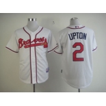 mlb jerseys atlanta braves #2 upton white