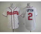 mlb jerseys atlanta braves #2 upton white