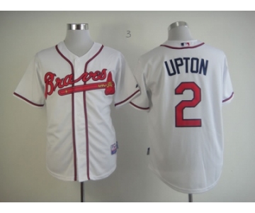 mlb jerseys atlanta braves #2 upton white