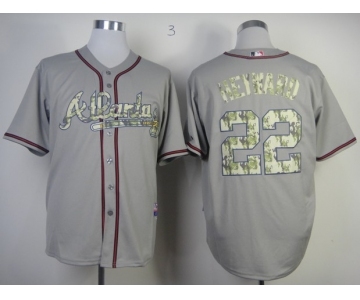 mlb jerseys atlanta braves #22 heyward grey[number camo]