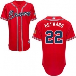 mlb jerseys atlanta braves #22 heyward red[2014 new]