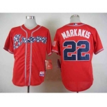 mlb jerseys atlanta braves #22 markakis red[markakis]