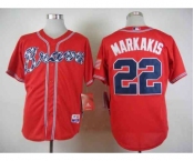 mlb jerseys atlanta braves #22 markakis red[markakis]