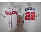 mlb jerseys atlanta braves #22 markakis white[markakis]