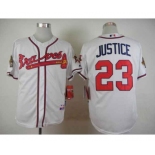 mlb jerseys atlanta braves #23 justice white[justice]