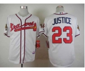 mlb jerseys atlanta braves #23 justice white[justice]