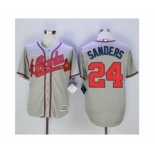 mlb jerseys atlanta braves #24 gattis grey