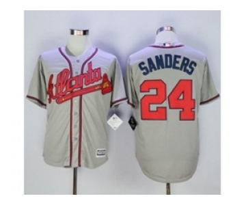 mlb jerseys atlanta braves #24 gattis grey