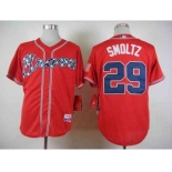 mlb jerseys atlanta braves #29 smoltz red