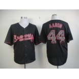 mlb jerseys atlanta braves #44 aaron black[fashion]