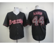 mlb jerseys atlanta braves #44 aaron black[fashion]