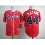 mlb jerseys atlanta braves #44 h.aaron red[m&n][2014 new][h.aaron]