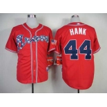 mlb jerseys atlanta braves #44 hank red[2014 new][hank]