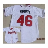 mlb jerseys atlanta braves #46 dimbrel white[cool base]