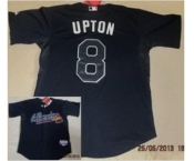 mlb jerseys atlanta braves #8 upton black[cool base]