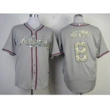 mlb jerseys atlanta braves #8 upton grey[number camo]