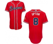 mlb jerseys atlanta braves #8 upton red[2014 new]