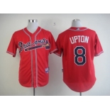 mlb jerseys atlanta braves #8 upton red