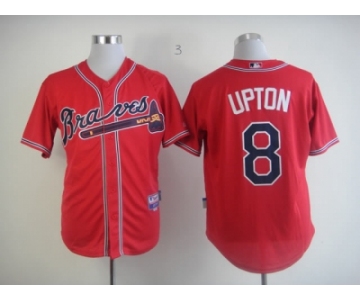 mlb jerseys atlanta braves #8 upton red