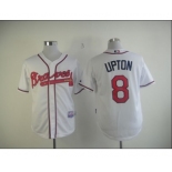 mlb jerseys atlanta braves #8 upton white