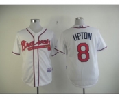 mlb jerseys atlanta braves #8 upton white