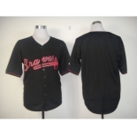 mlb jerseys atlanta braves blank black