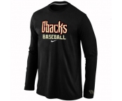 Arizona Diamondbacks Crimson Long Sleeve T-Shirt Black