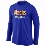 Arizona Diamondbacks Crimson Long Sleeve T-Shirt Blue