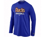 Arizona Diamondbacks Crimson Long Sleeve T-Shirt Blue