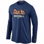 Arizona Diamondbacks Crimson Long Sleeve T-Shirt D.Blue