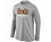 Arizona Diamondbacks Crimson Long Sleeve T-Shirt Grey