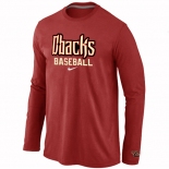 Arizona Diamondbacks Crimson Long Sleeve T-Shirt RED