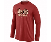 Arizona Diamondbacks Crimson Long Sleeve T-Shirt RED