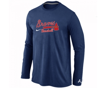 Atlanta Braves Long Sleeve T-Shirt D.Blue