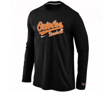 Baltimore Orioles Long Sleeve T-Shirt Black