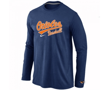 Baltimore Orioles Long Sleeve T-Shirt D.Blue