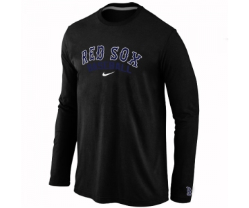 Boston Red Sox Long Sleeve T-Shirt Black