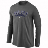 Boston Red Sox Long Sleeve T-Shirt D.GREY